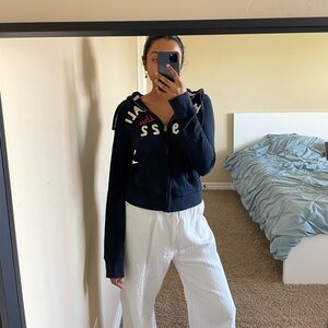HOLLISTER 2000s navy zip up
